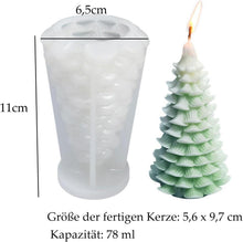 Silikonform Weihnachtsbaum für Kerzen- und Seifenherstellung