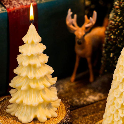 Silikonform Weihnachten 3D Gießform Tannenbaum Kerzenherstellung DIY