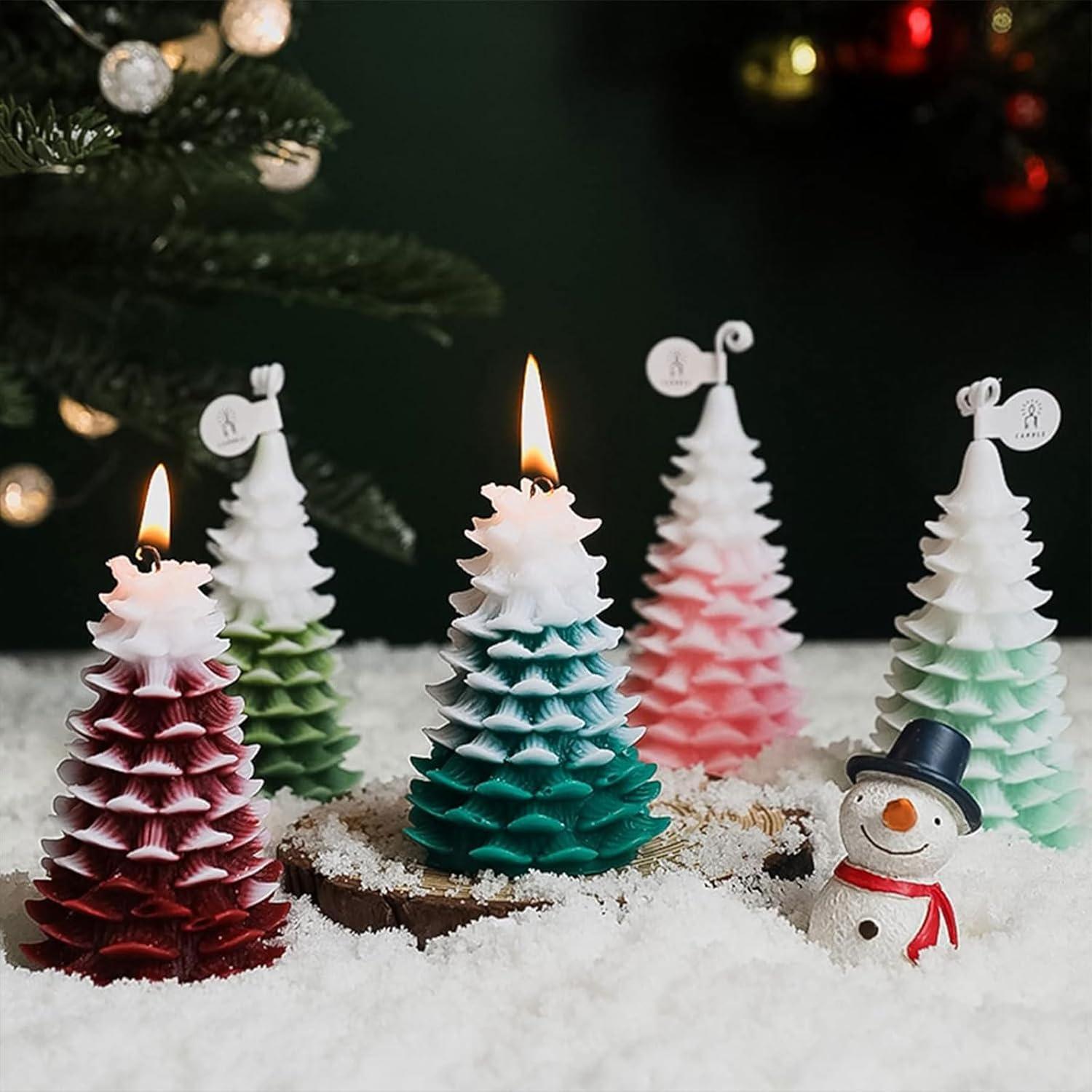 Silikonform Weihnachten Tannenbaum Gießform Kerzenherstellung DIY