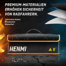 HENMI Ebike Akku Tasche Feuerfest 1000 °C Metallschnalle