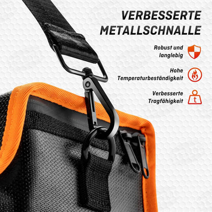 Ebike Akku Tasche Feuerfest mit Metallschnalle 49x15x15cm
