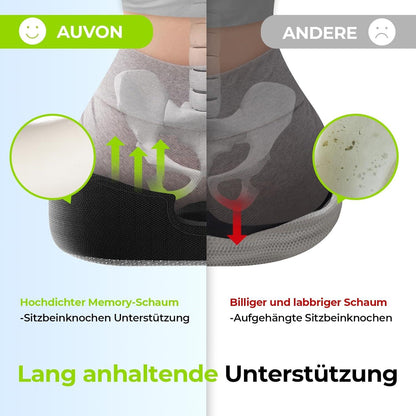 Gedächtnisschaum Sitzkissen U-Form Design Schwarz Büro Auto Rollstuhl