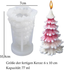 Silikonform 3D Weihnachten Tannenbaum Kerzenherstellung