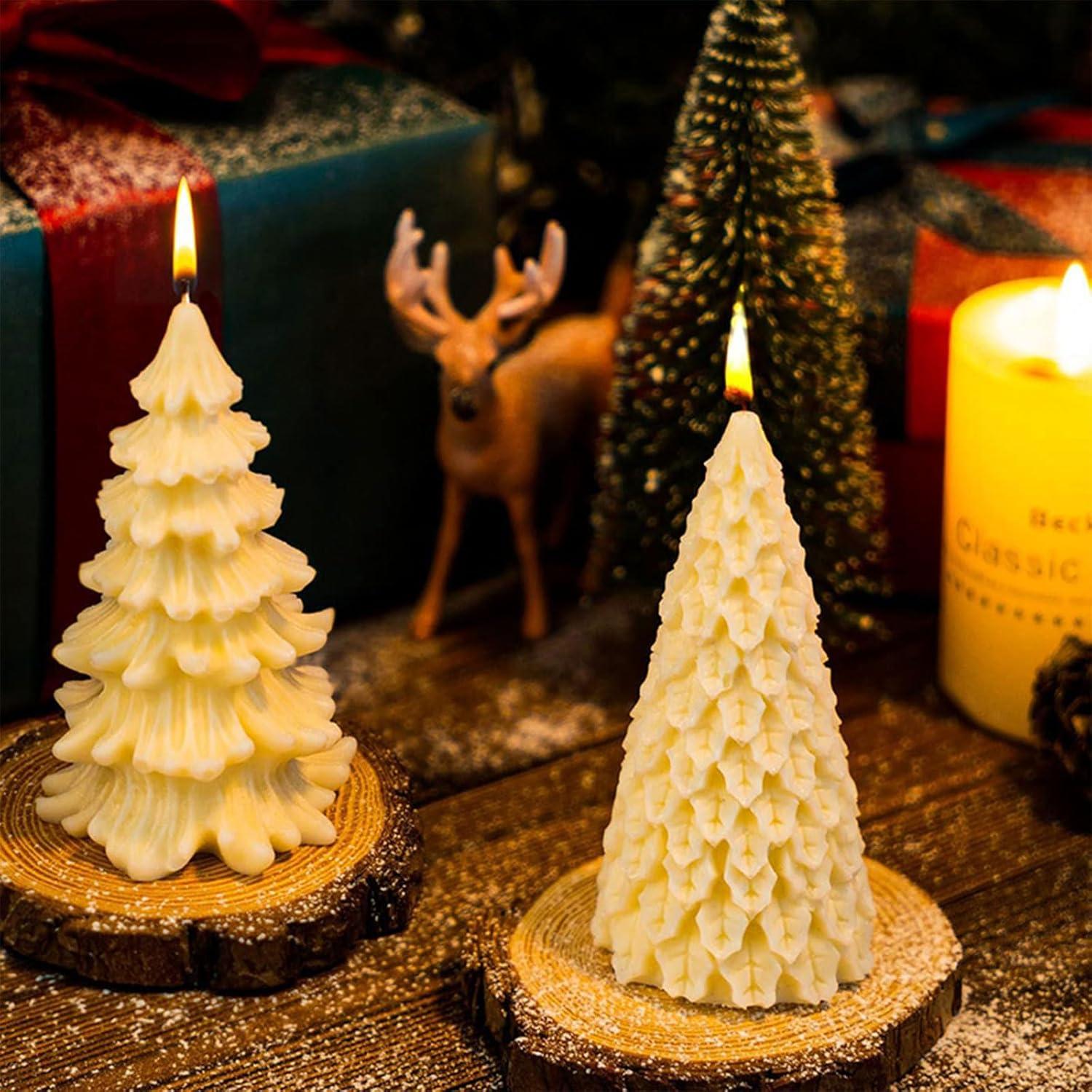 Silikonform Weihnachten Tannenbaum Kerzen Seife DIY Handwerk