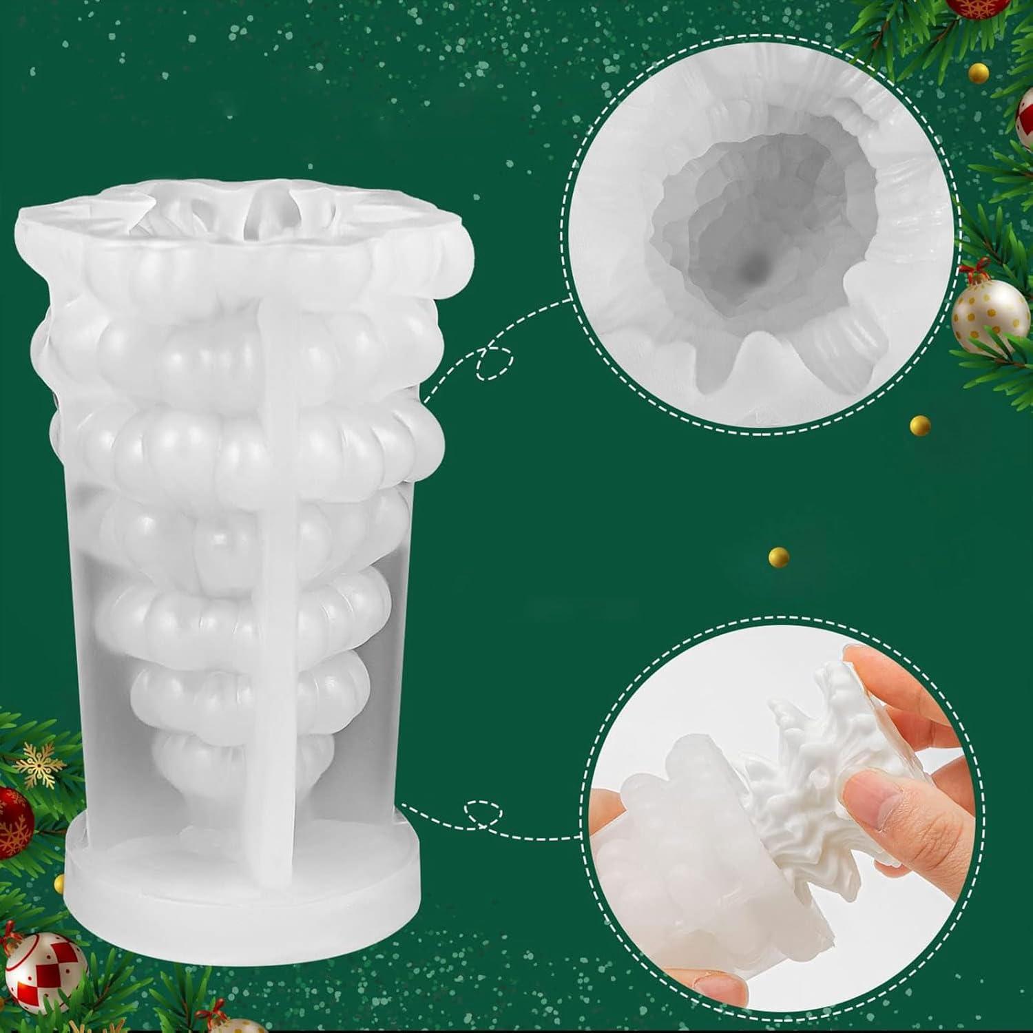 Silikonform 3D Weihnachtsbaum Gießform Kerzen Seife DIY Handwerk