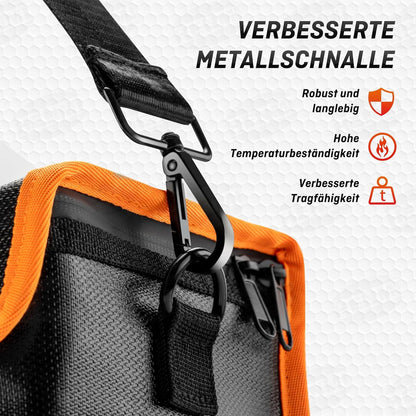 Ebike Akku Tasche Feuerfest 41x13x12 cm Metallschnalle