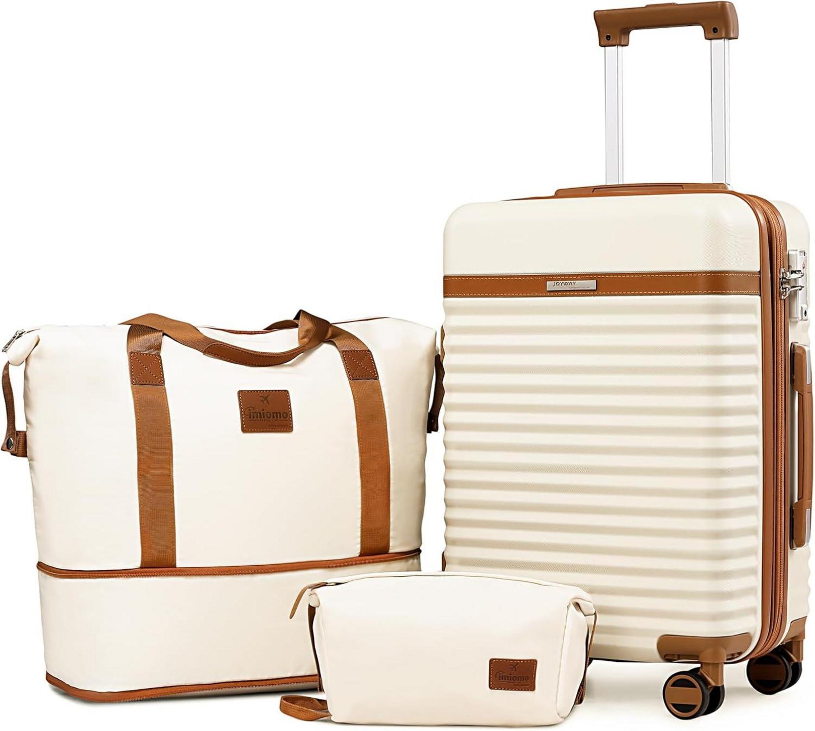 Kofferset ABS Hartschalen Trolley 3-teilig 4 Rollen TSA-Schloss