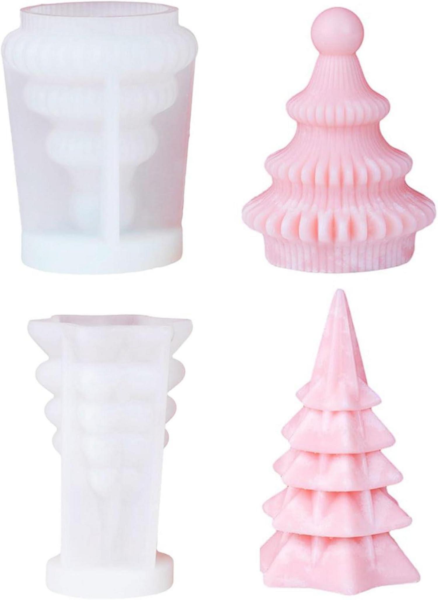 Silikonform Weihnachten 3D Tannenbaum Gießform Kerzenherstellung