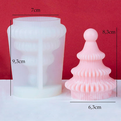 Silikonform Weihnachten 3D Tannenbaum Gießform Kerzenherstellung