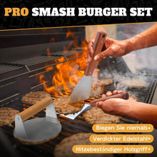 Smashburger Set Grillzubehör Burgerpresse + 2x Grillspachtel