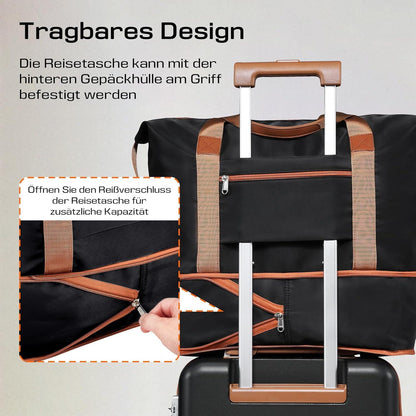 Joyway Kofferset 5tlg ABS Hartschalen Trolley Schwarz TSA-Schloss