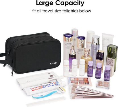 Kosmetiktasche Kulturbeutel Damen Herren groß Reise Make-Up Tasche Schwarz