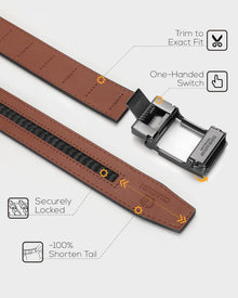 Automatik Ledergürtel Herren 35mm Business Lässig Anzug