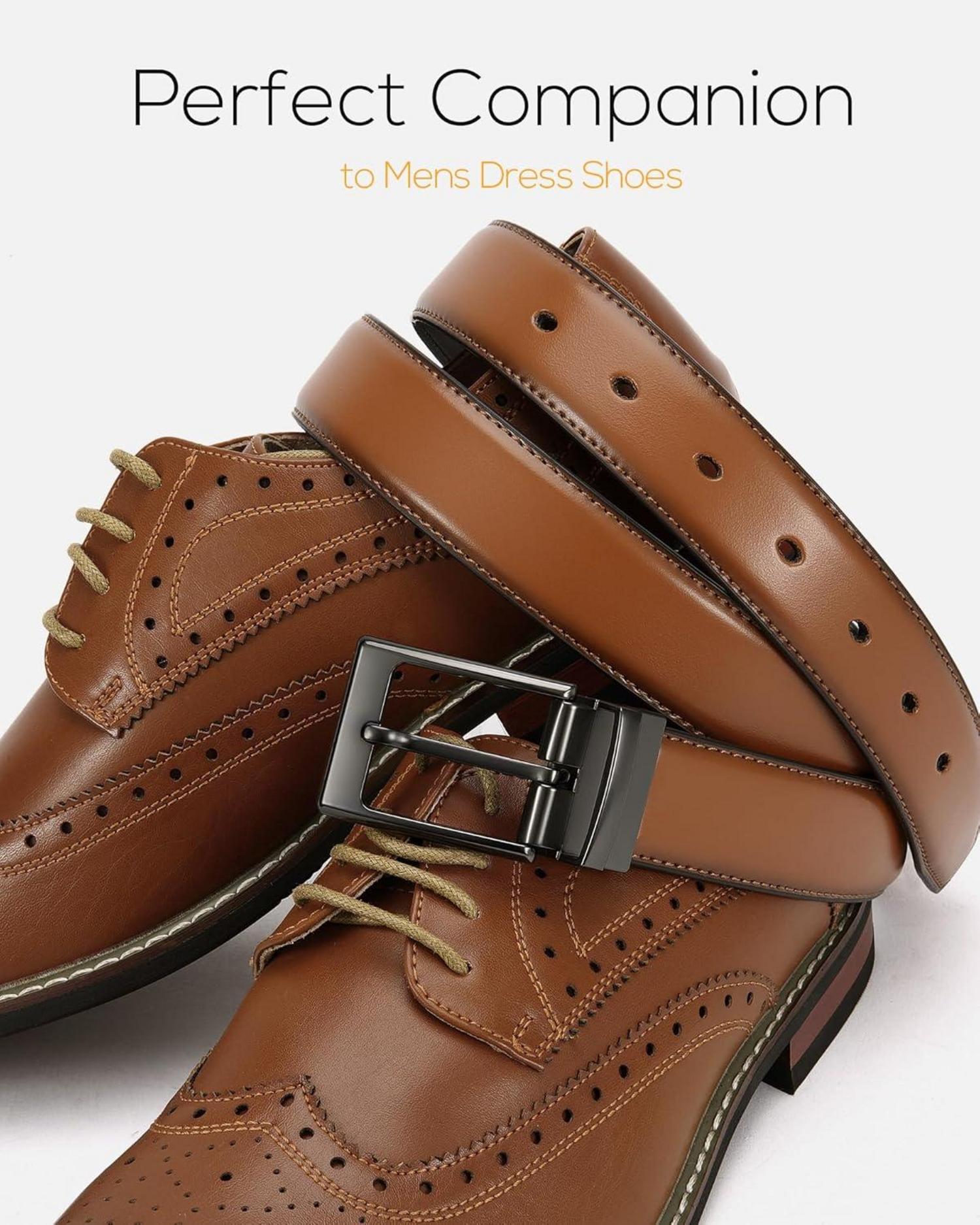 Ledergürtel Herren Wendegürtel Schwarz Braun 32mm Business