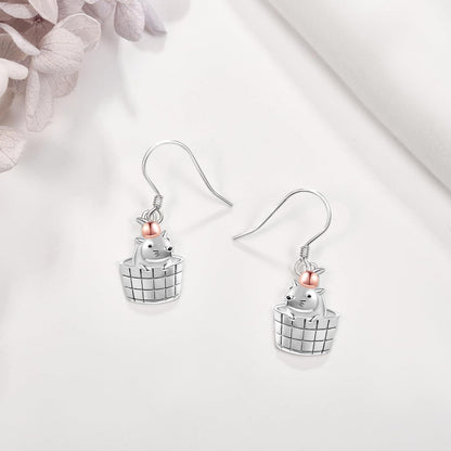 Capybara Sterling Silber Tier Ohrringe Geschenk Frauen Mädchen