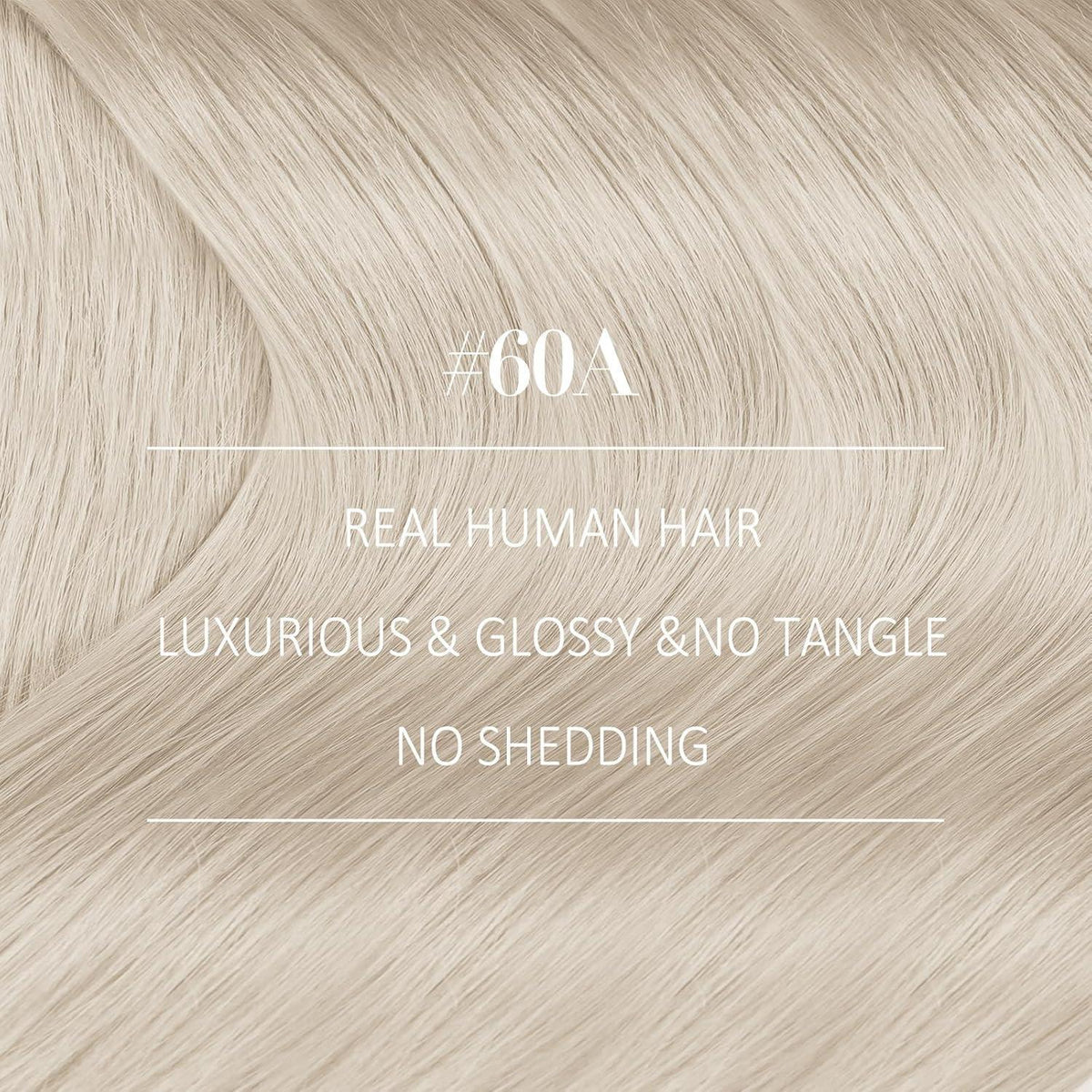 Echthaar Tressen Platinblond 55cm – Weft Extensions für Volumen & Länge