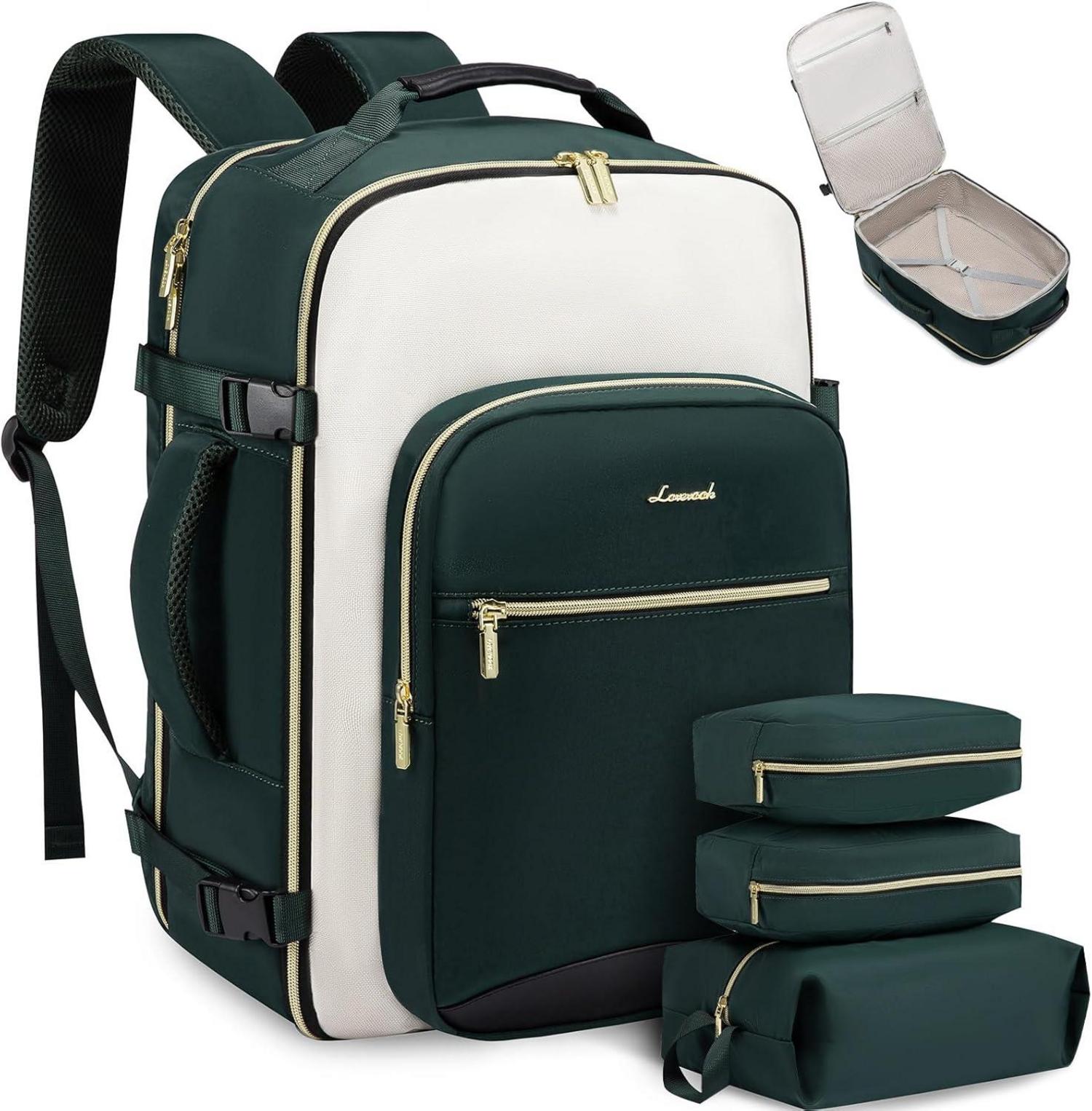 Handgepäck Rucksack 40L Damen Herren Wasserdicht Laptop 17 Zoll