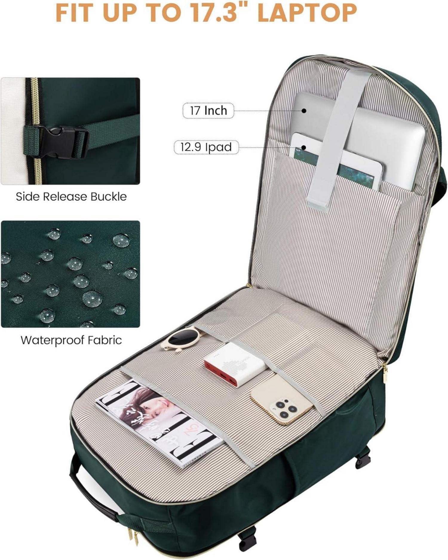 Handgepäck Rucksack 40L Laptop Backpack 17 Zoll Damen Herren