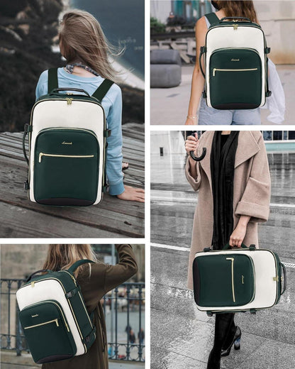 Handgepäck Rucksack Damen Herren 40L Laptop Wasserdicht 17 Zoll