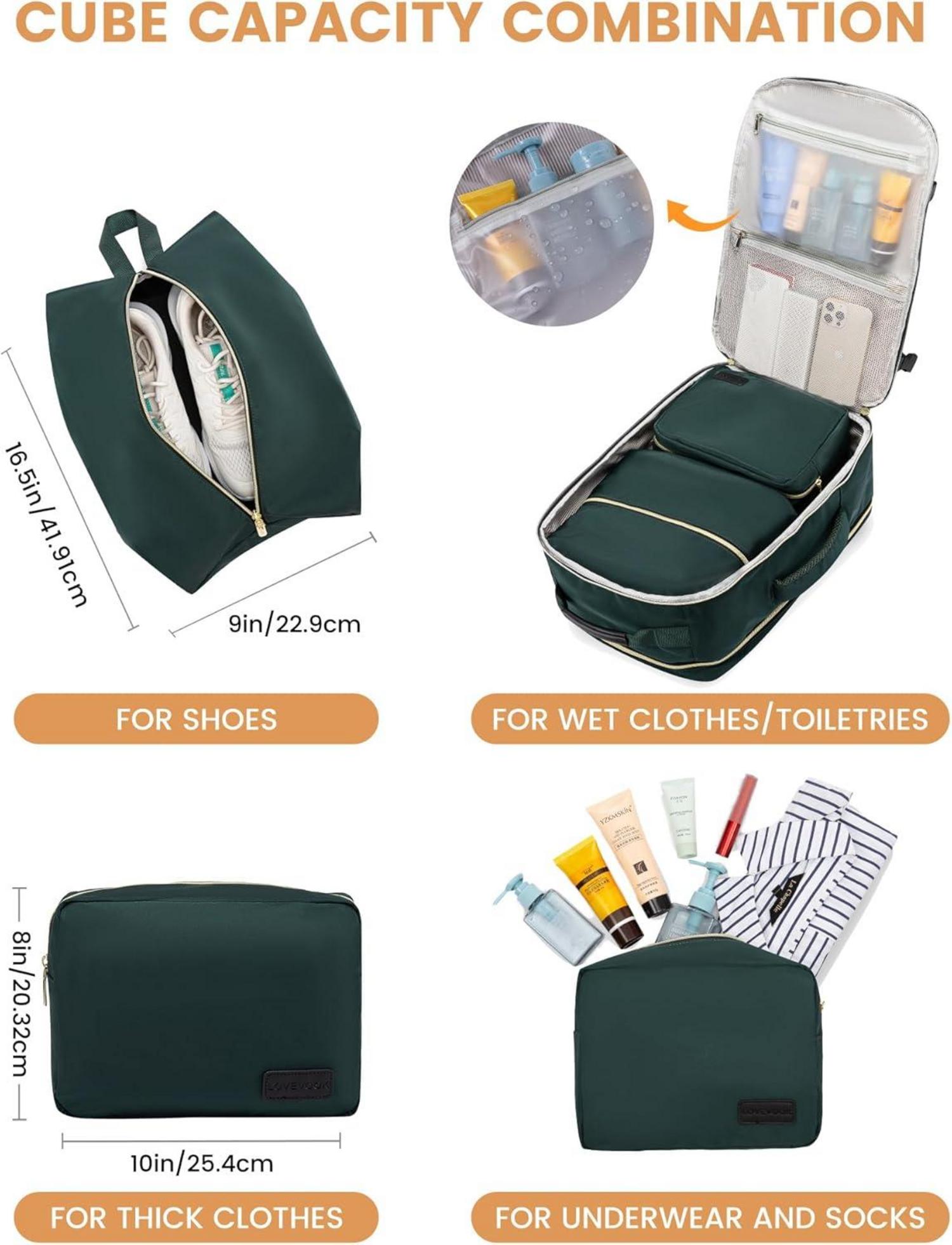 Handgepäck Rucksack 40L Laptop Backpack 17 Zoll Damen Herren