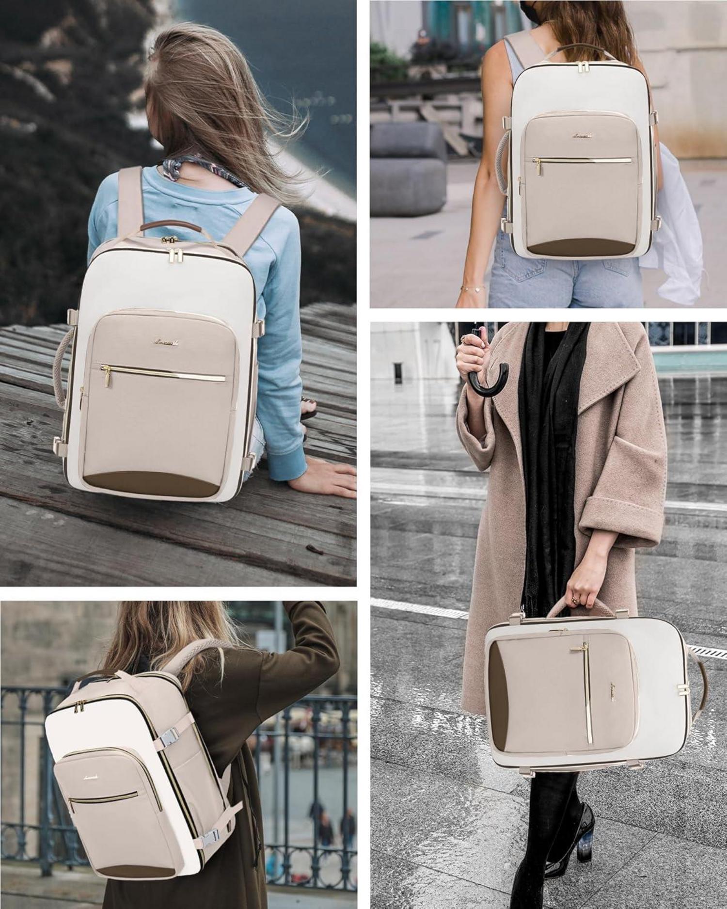 Handgepäck Rucksack 40L Laptop Wasserdicht 17 Zoll, Reiserucksack