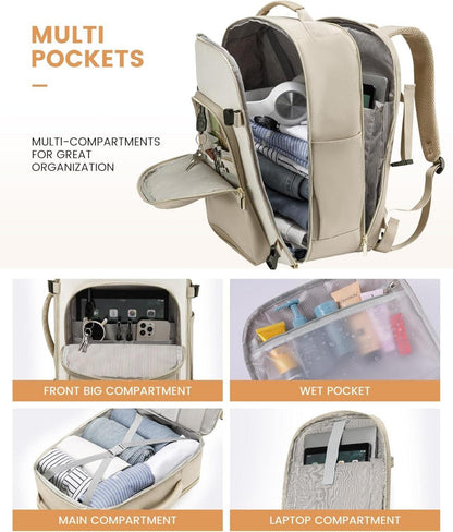 Handgepäck Rucksack für Damen und Herren - Wasserdichter