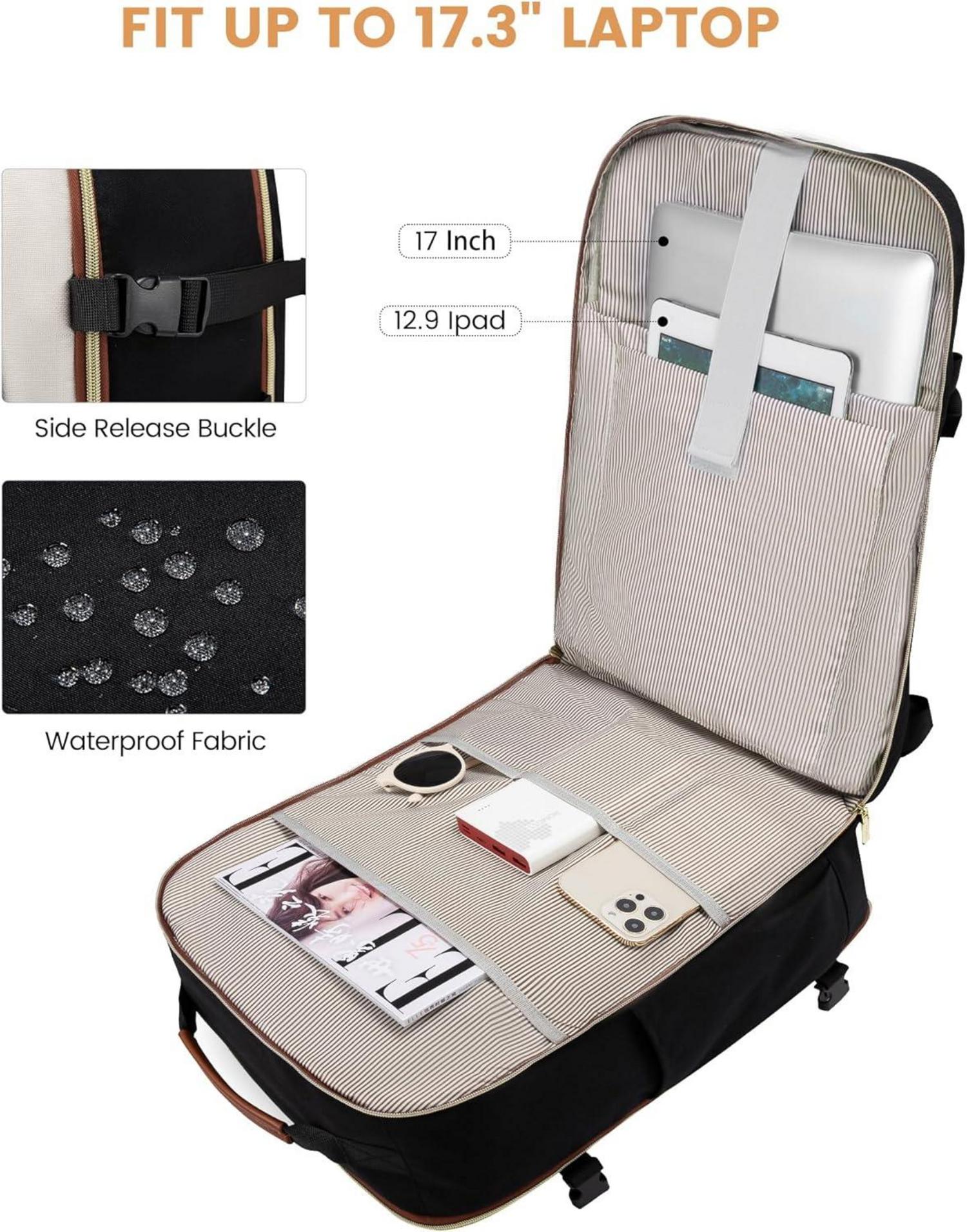 Handgepäck Rucksack 40L Damen Herren Laptop Wasserdicht Backpack 17 Zoll