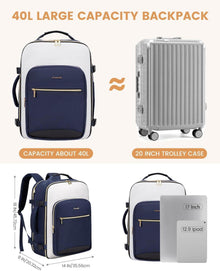 Handgepäck Rucksack 40L Damen Herren 17 Zoll Laptop
