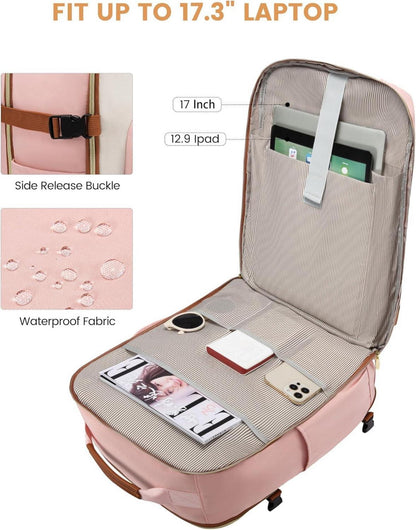 Handgepäck Rucksack 40L Laptop Wasserdicht 17 Zoll Travel Daypack