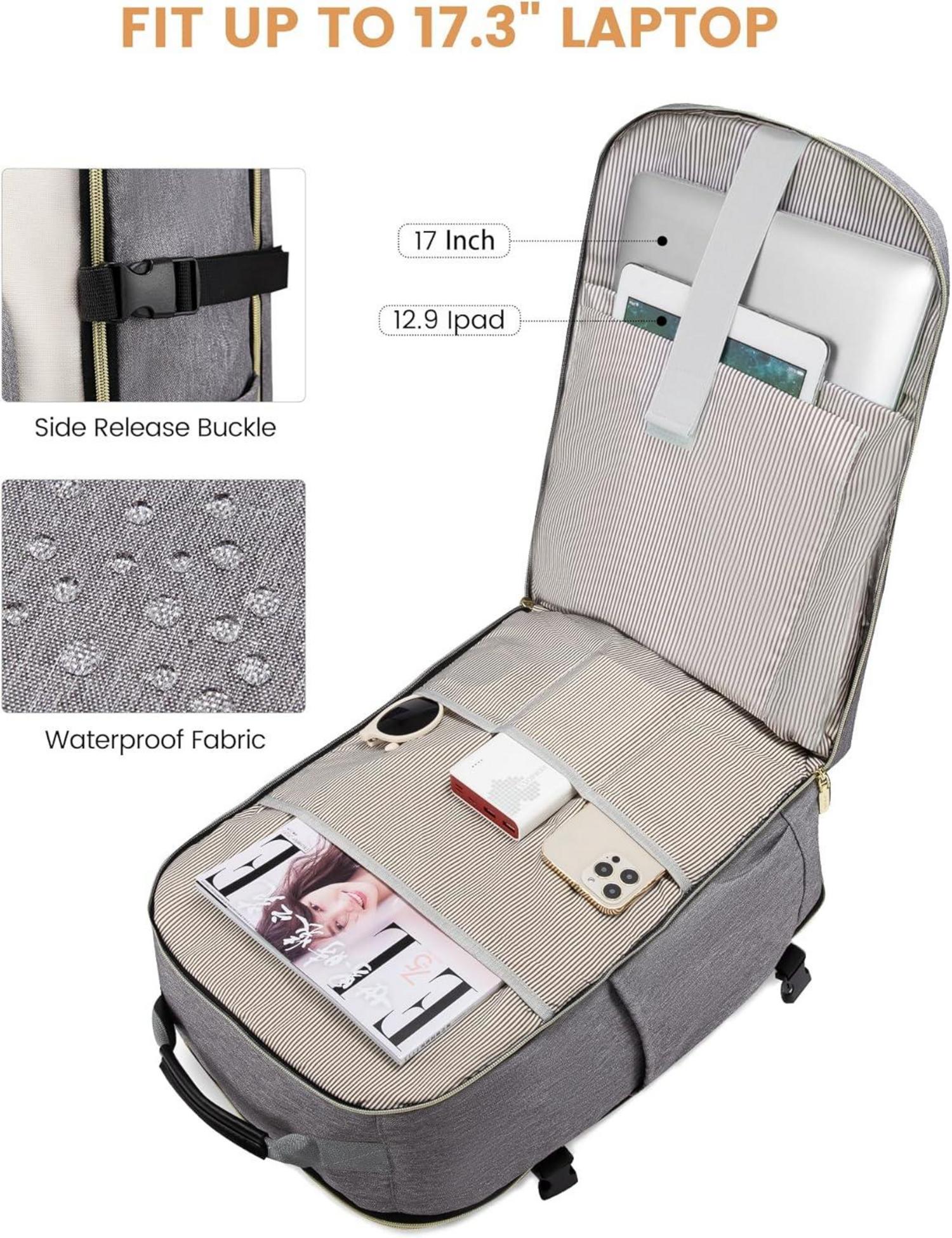 Handgepäck Rucksack 40L Laptop Backpack 17 Zoll Damen Herren Wasserdicht