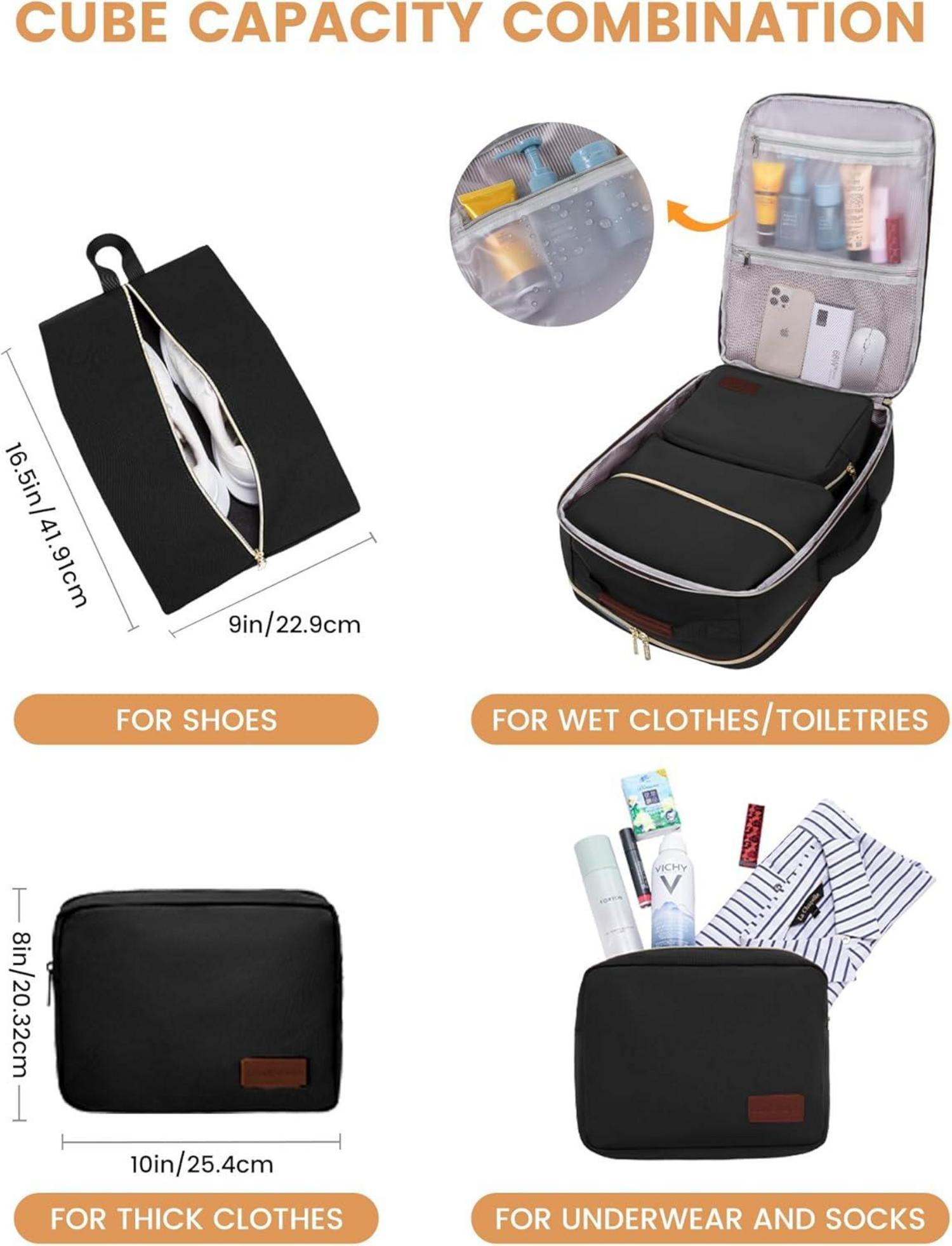 Handgepäck Rucksack Damen Herren 40L Laptop Wasserdicht 17 Zoll - LOVEVOOK