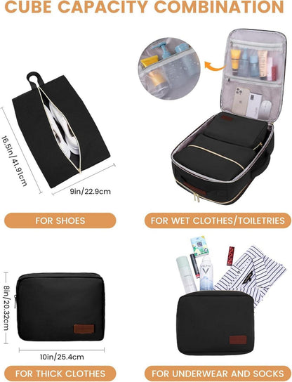 Handgepäck Rucksack Damen Herren 40L Laptop Wasserdicht 17 Zoll - LOVEVOOK