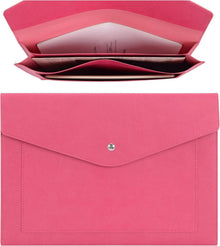 A4 Dokumentenmappe PU-Leder erweiterbare Taschen Pflaumenrot