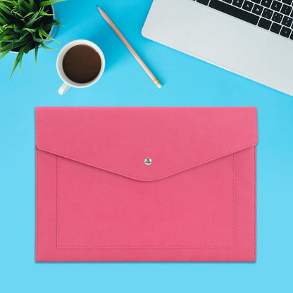 A4 Dokumentenmappe PU-Leder Erweiterbare Große Taschen Papierrechnungen Tablet