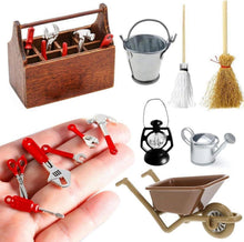 Miniatur Werkzeugkasten Set 13 Stück Wichtel Zubehör Weihnachten