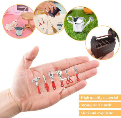 Miniatur Werkzeugkasten Set 13-teilig Weihnachten Deko Wichtel Zubehör