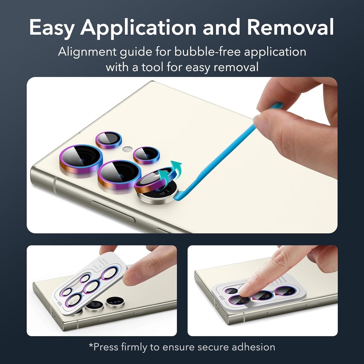 Kameraschutz Samsung Galaxy S24 Ultra - Gehärtetes Glas, 1 Set