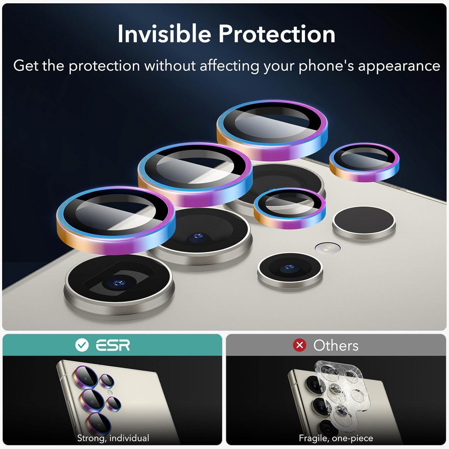 ESR Samsung Galaxy S24 Ultra Kameraschutz Glas Aluminium 1 Set