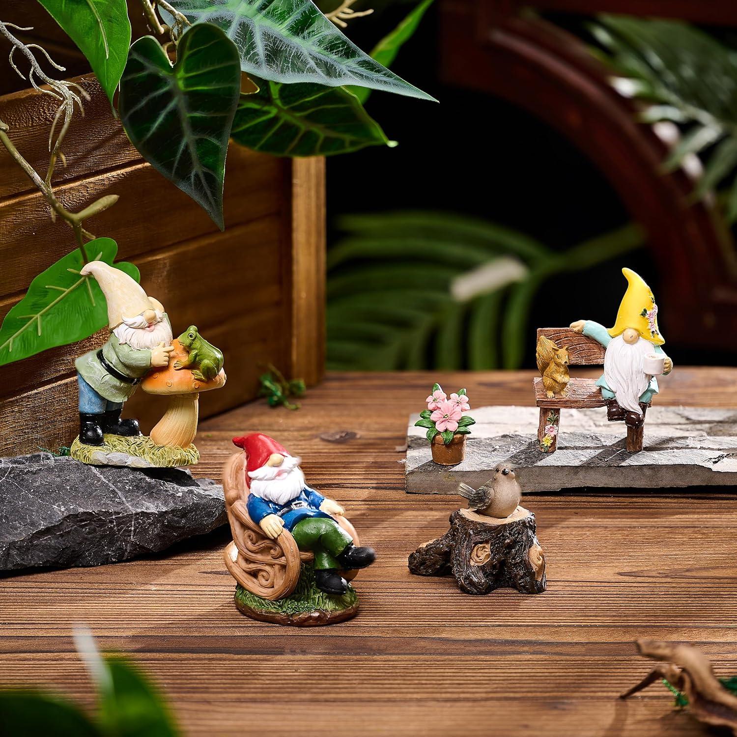 Gartenzwerge Gartendeko Miniatur Garten Ornament Balkon Geschenk