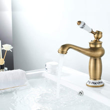 Namuoto Retro Wasserhahn Bronze für Bad Waschbecken Armatur