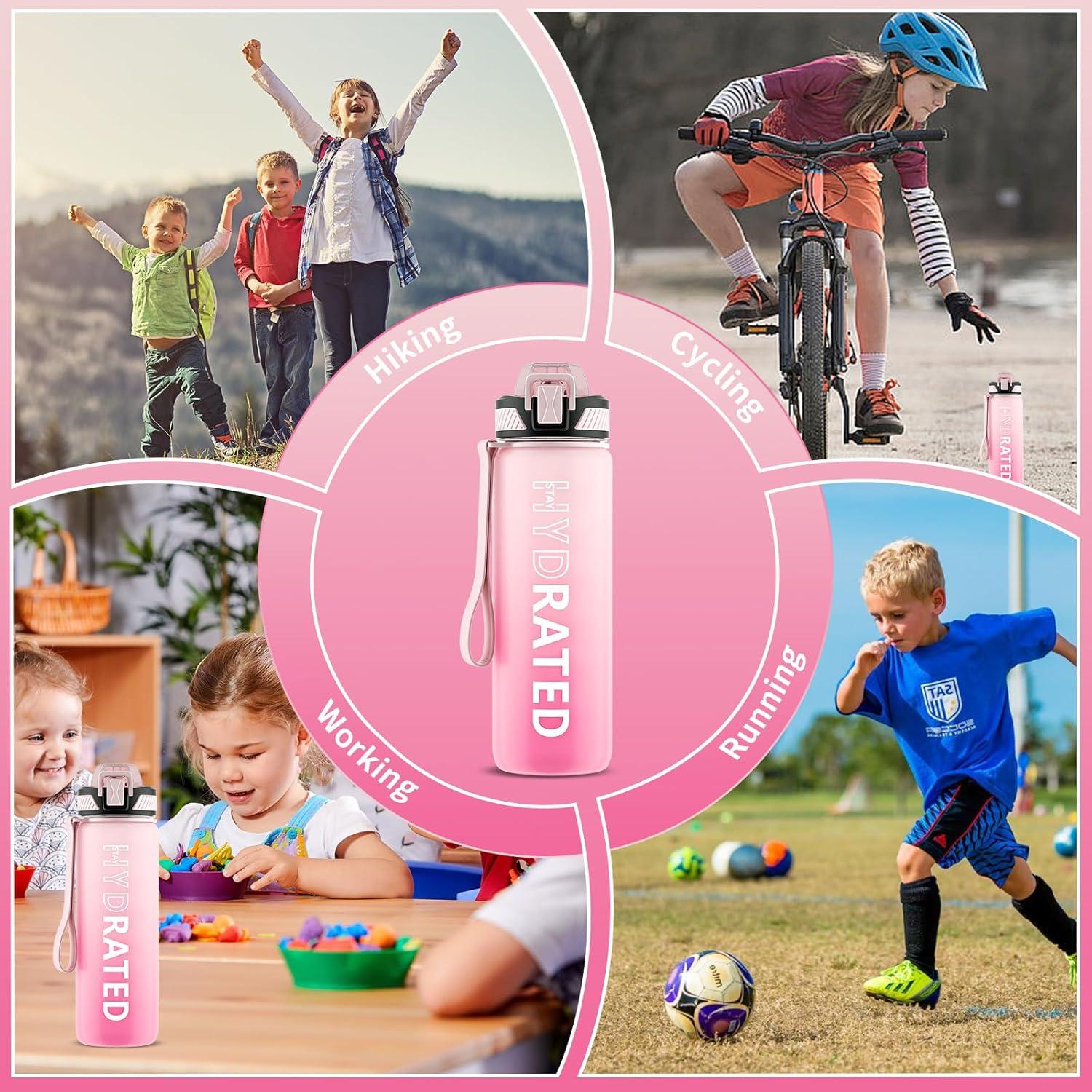 Trinkflasche 750ml BPA-frei mit Strohhalm Sport Auslaufsicher