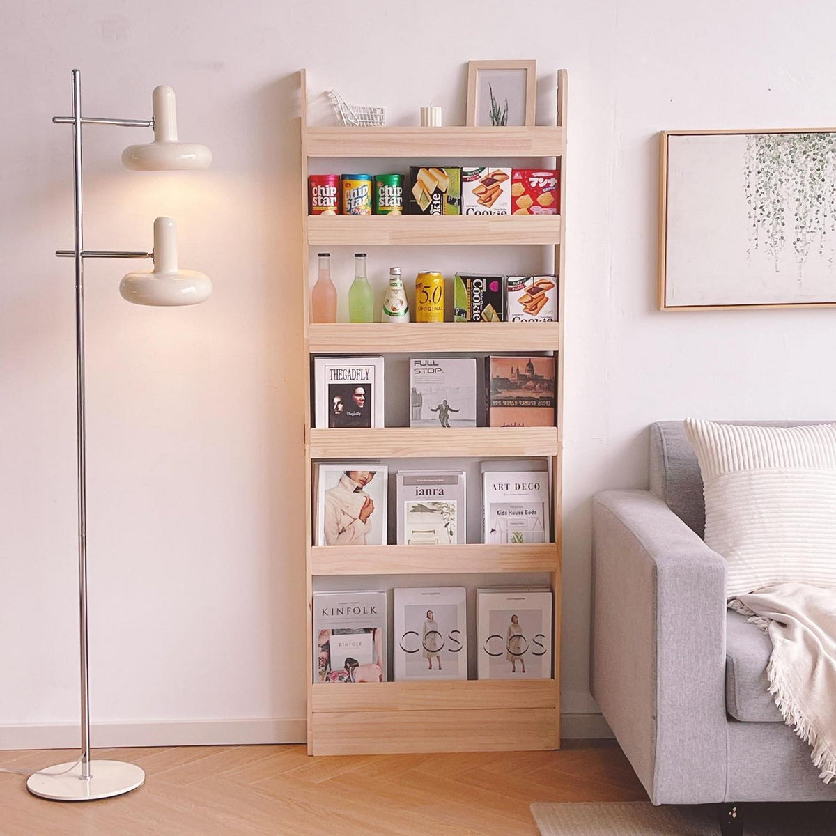 Massivholz Bücherregal Wandregal für Kinder & Erwachsene (80cm)
