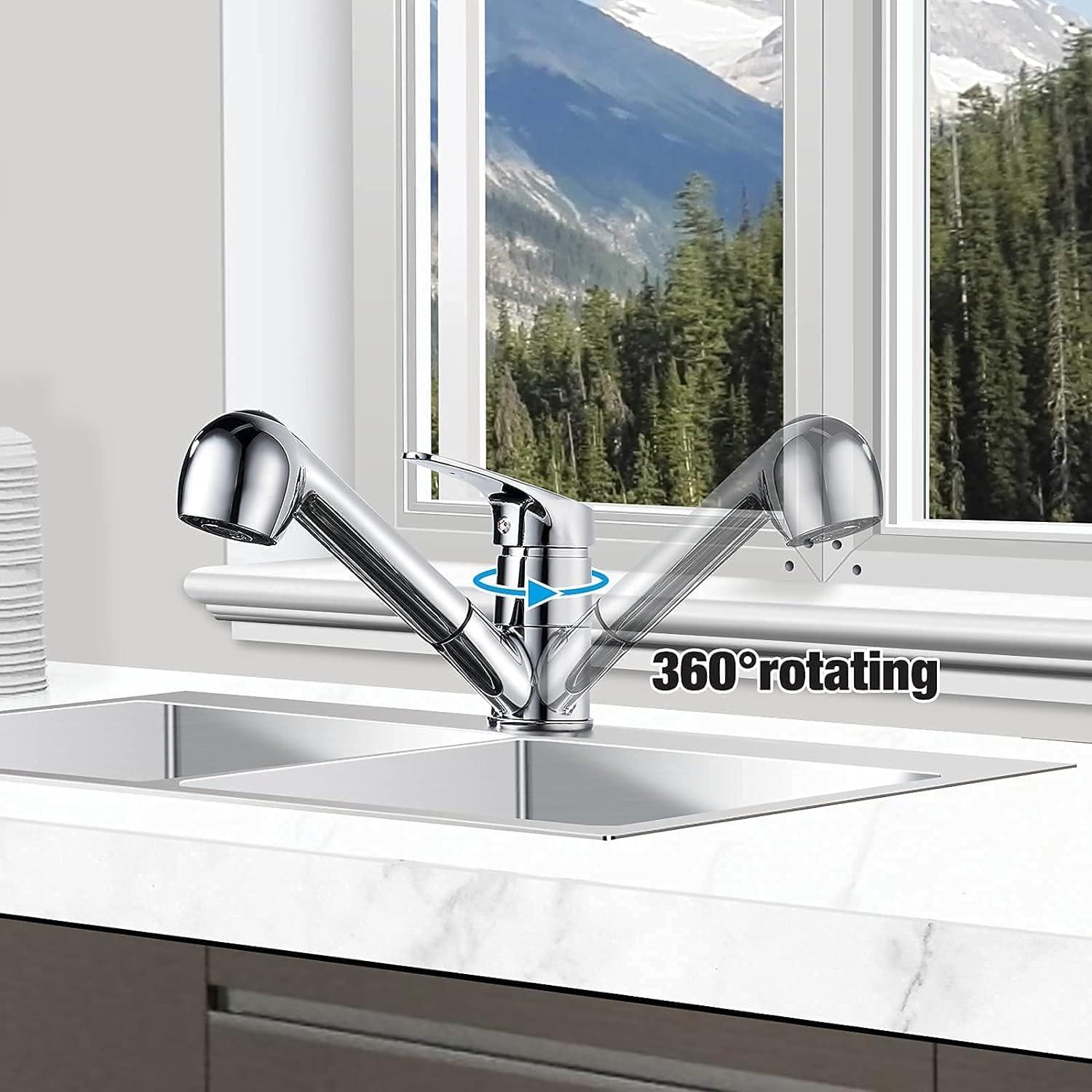 Namuoto Küchenarmatur Ausziehbar 360° Drehbar Wasserhahn