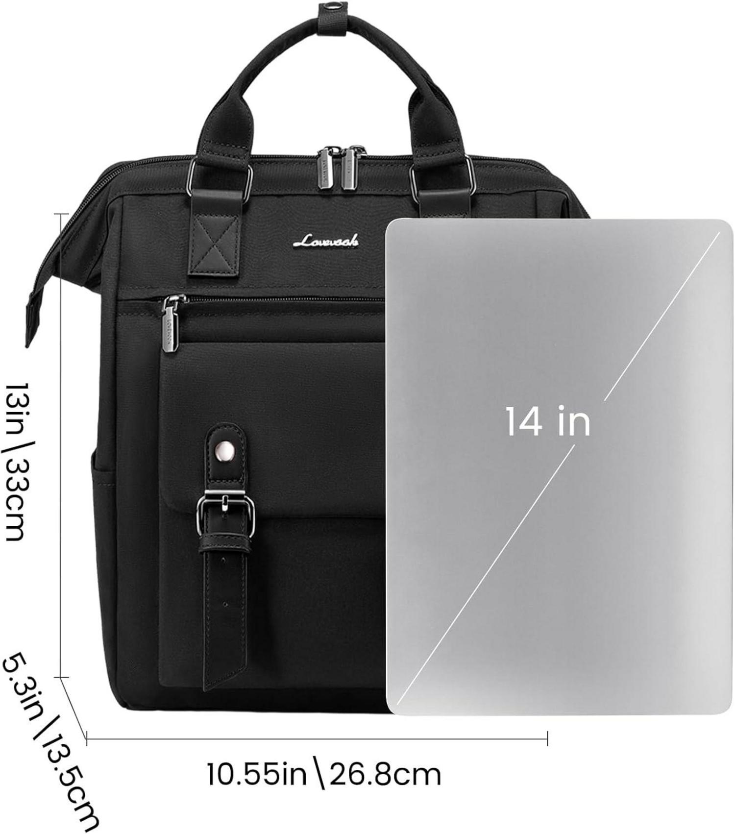 Rucksack Damen Klein Wasserdicht Cityrucksack Schwarz