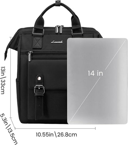 Rucksack Damen Klein Wasserdicht Cityrucksack Schwarz