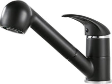 Küchenarmatur Schwarz Ausziehbar 360° Drehbar Wasserhahn mit 2