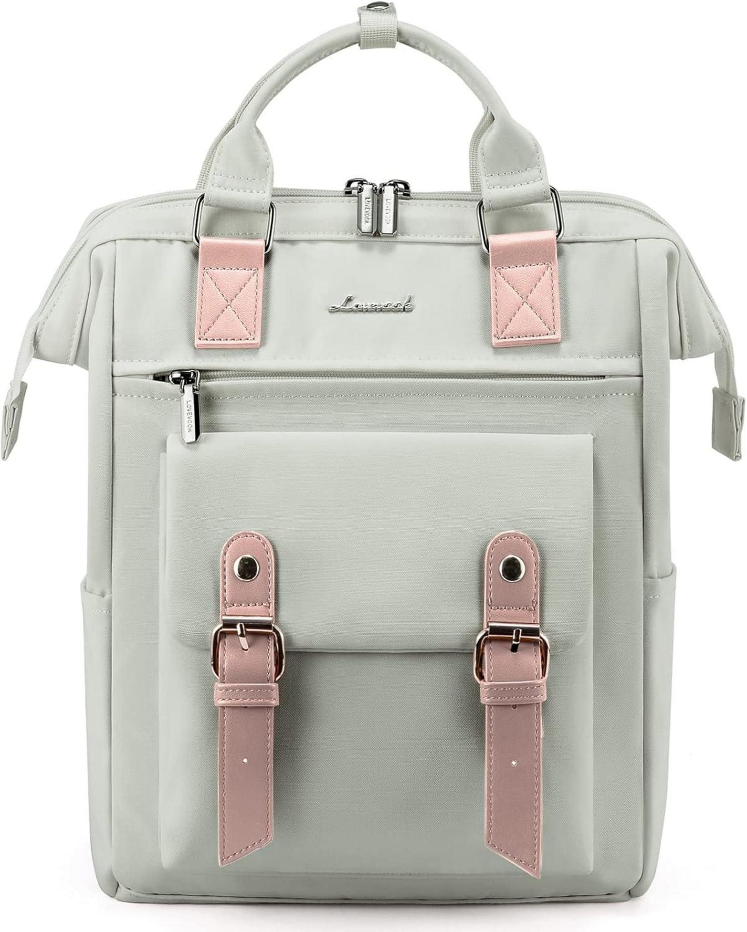 Kleiner Damenrucksack Elegant Wasserdicht 14-Zoll-Laptopfach