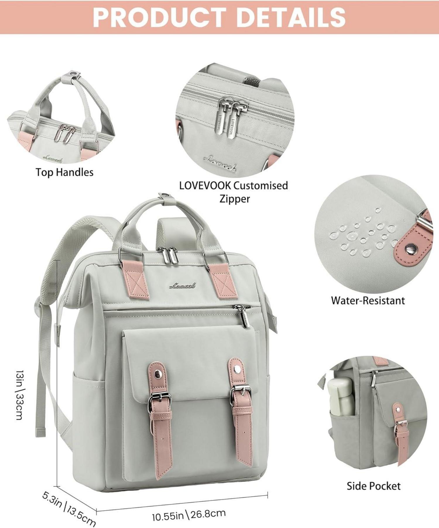 Kleiner Damen Rucksack Mini Elegant Cityrucksack Grau