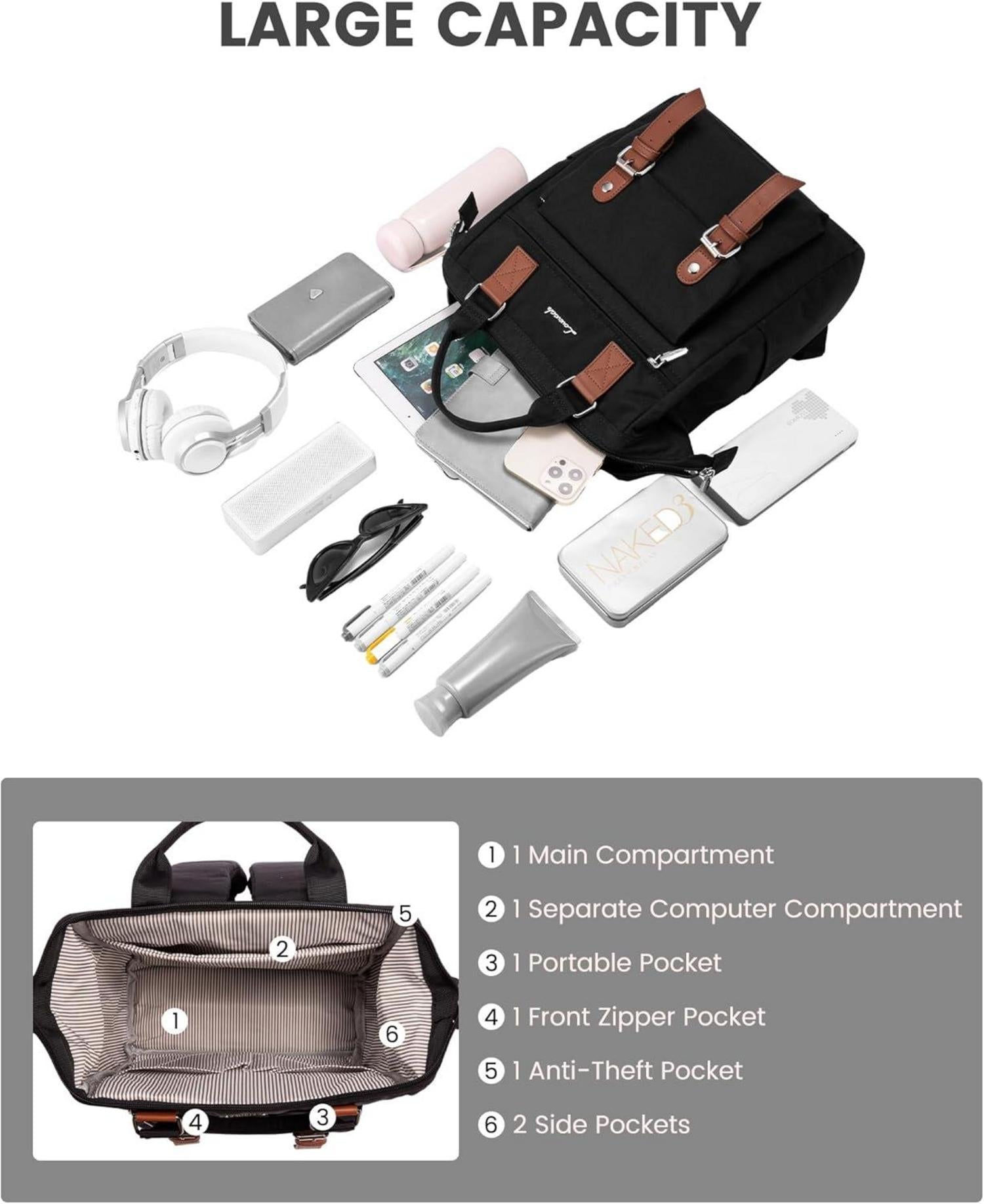 Wasserdichter Damenrucksack Cityrucksack Mini Elegant Marke