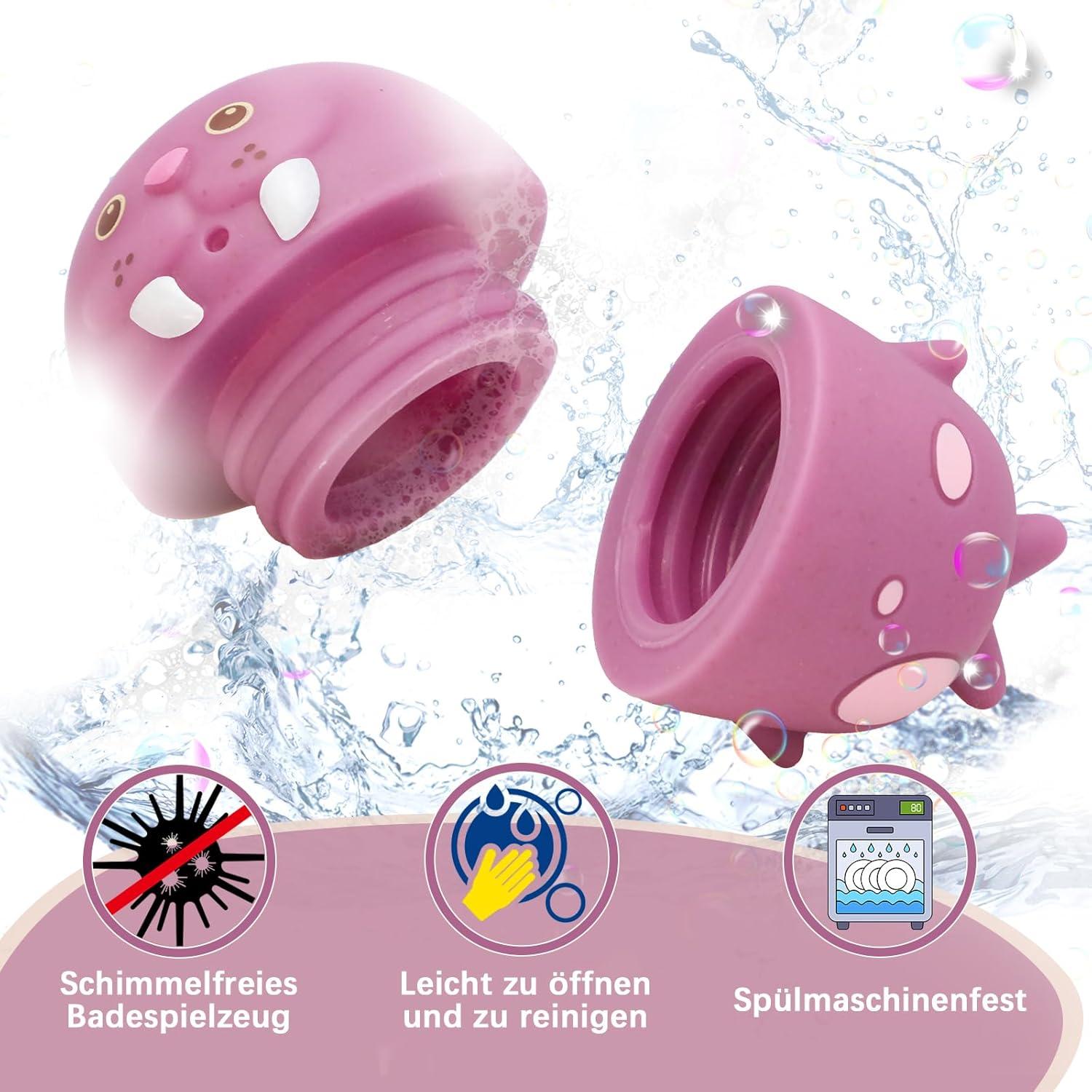 8-teiliges Schimmelfreies Badewannenspielzeug Baby Wasserspielzeug Tierformen
